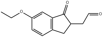1H-Indene-2-acetaldehyde,6-ethoxy-2,3-dihydro-1-oxo-(9CI) Structure