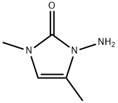 2H-Imidazol-2-one,3-amino-1,3-dihydro-1,4-dimethyl-(9CI) 结构式