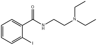 化合物N-[2-(DIETHYLAMINO)ETHYL]-2-IODOBENZAMIDE 结构式
