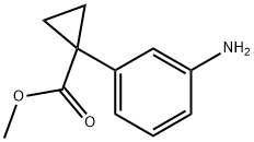 1-(3-Amino-phenyl)-cyclopropanecarboxylic acid methyl ester acid Struktur