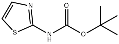 2 -(N-甲酸叔丁酯)氨基噻唑, 170961-15-6, 结构式