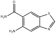 6-Benzothiazolecarboxamide,5-amino-(9CI) Struktur