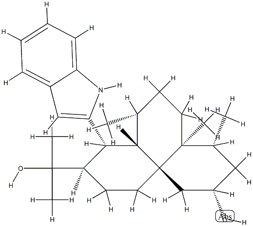 10,11-Dihydro-24-hydroxyaflavinine Structure