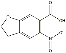 6-Benzofurancarboxylicacid,2,3-dihydro-5-nitro-(9CI) Struktur