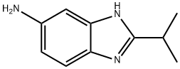 2-イソプロピル-1H-ベンズイミダゾール-5-アミン 化学構造式