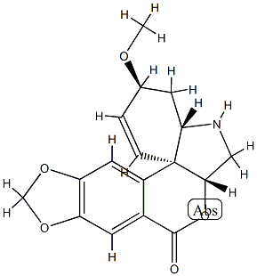(6aβ)-5-デメチル-6a-デオキシ-8-オキソタゼチン 化学構造式
