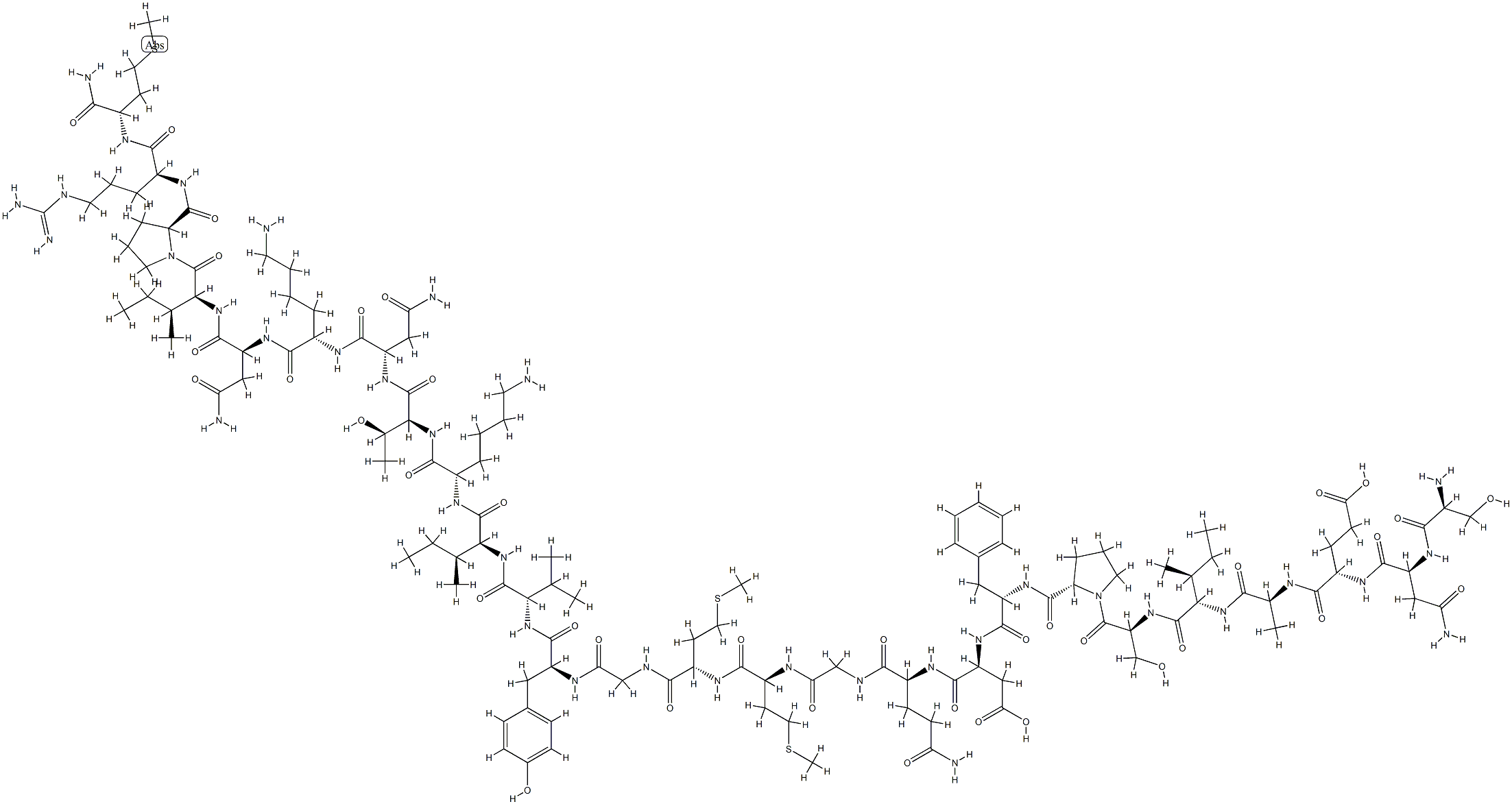ECDYSIS-TRIGGERING HORMONE (MANDUCA SEXTA) 化学構造式