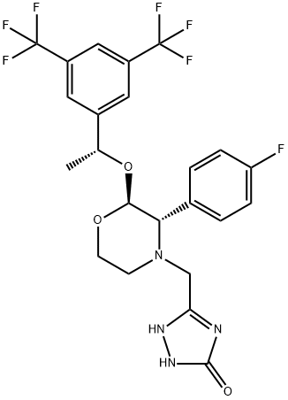 （1R，2S，3S）-阿瑞吡坦, 172822-28-5, 结构式