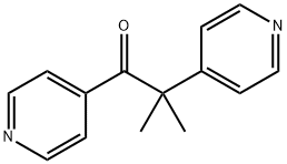 2-メチル-1,2-ジ(4-ピリジル)-1-プロパノン 化学構造式