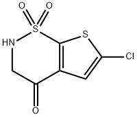 6-Chloro-2,3-dihydro-4H-thieno[3,2-e][1,2]thiazin-4-one 1,1-dioxide Structure