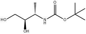 Carbamic acid, (2,3-dihydroxy-1-methylpropyl)-, 1,1-dimethylethyl ester, [R-,174290-53-0,结构式
