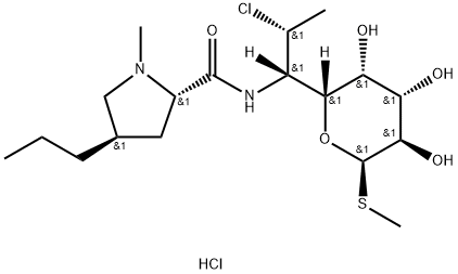 盐酸克林霉素7-差向克林霉素,17431-55-9,结构式