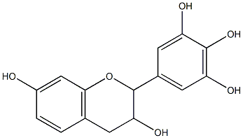 (+)-5-[(2S)-3,4-Dihydro-3α,7-dihydroxy-2H-1-benzopyran-2β-yl]-1,2,3-benzenetriol Struktur