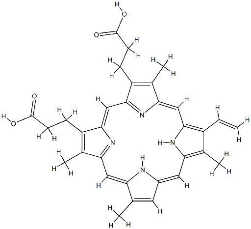 2,7,12,18-Tetramethyl-8-vinyl-21H,23H-porphyrin-13,17-dipropionic acid|