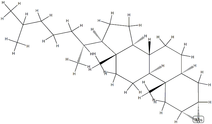 2α,3α-Epoxy-5α-cholestane Structure