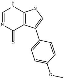 5-(4-甲氧基苯基)-3H,4H-噻吩并[2,3-D]嘧啶-4-酮 结构式