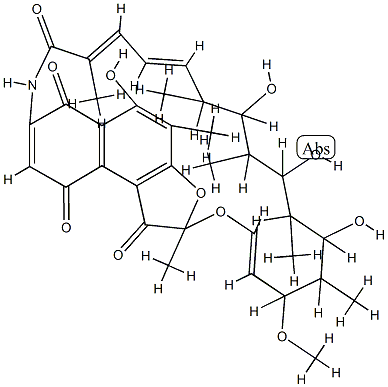 25-deacetoxy-25-hydroxyrifamycin S 化学構造式