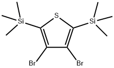 3,4-Dibromo-2,5-bis(trimethylsilyl)thiophene Struktur