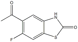 2(3H)-Benzothiazolone,5-acetyl-6-fluoro-(9CI) Structure