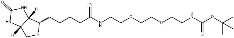 Biotin-PEG2-NH-Boc,175885-18-4,结构式