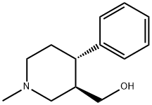 3R,4S-4-苯基-3-羟甲基-1-甲基哌啶, 176022-02-9, 结构式