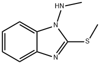 1H-Benzimidazol-1-amine,N-methyl-2-(methylthio)-(9CI) Structure