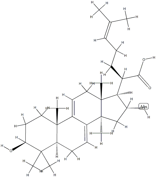 16α-Hydroxydehydrotrametenolic acid Structure