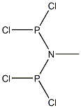 ビス(ジクロロホスフィノ)メチルアミン, min. 97% 化学構造式