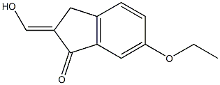 1H-Inden-1-one,6-ethoxy-2,3-dihydro-2-(hydroxymethylene)-(9CI) 结构式
