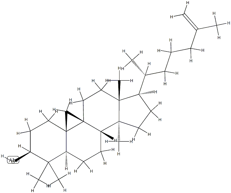 Cycloart-25-en-3β-ol Structure