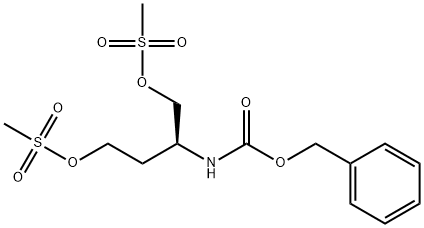 (S)-2-Benzyloxycarbonylamino-1,4-bis(methanesulf Struktur