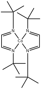 Bis(1,4-di-t-butyl-1,3-diazabutadienyl)cobalt(II) Co(DAD)2 Structure