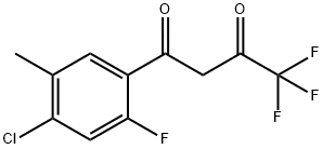 177211-21-1 1-(4-chloro-2-fluoro-5-methylphenyl)-4,4,4-trifluorobutane-1,3-dione