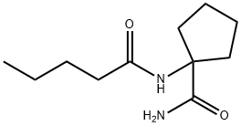 1-pentanoylamino-cyclopentane carboxylic Struktur