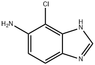 1H-Benzimidazol-5-amine,4-chloro-(9CI) Struktur
