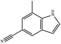 1H-Indole-5-carbonitrile,7-methyl-(9CI) Structure