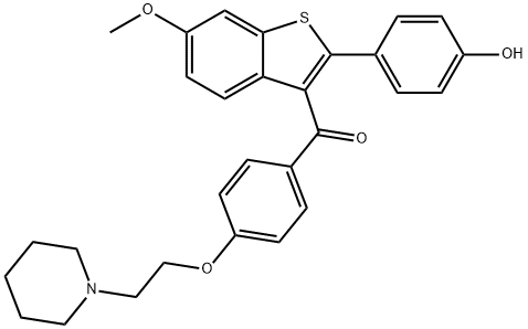 Raloxifene 6-MonoMethyl Ether Structure