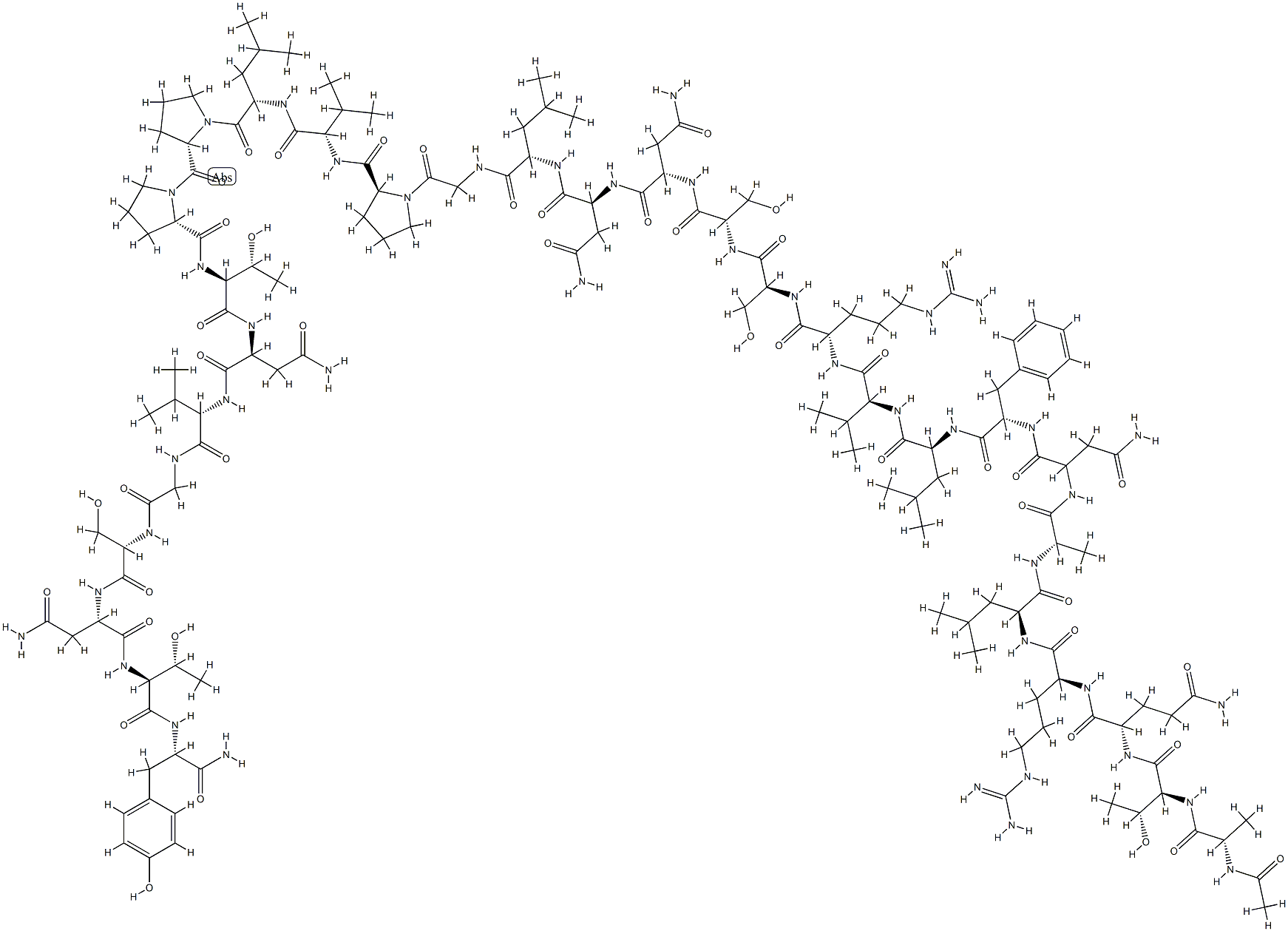 Acetyl-Amylin (8-37) (mouse, rat) Struktur