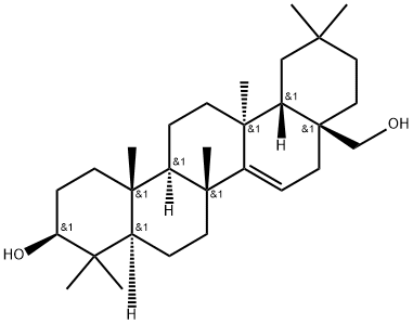 D-Friedoolean-14-ene-3β,28-diol Structure