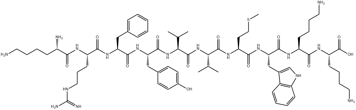 (LYS1015,1024)-THROMBOSPONDIN-1 (1015-1024) (HUMAN, BOVINE, MOUSE) TRIFLUOROACETATE Structure