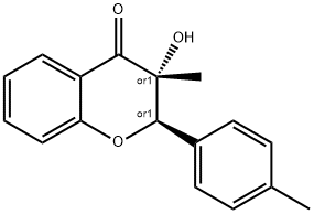 (2R,3R)-3,4,-二甲基-3-羟基黄烷酮, 179125-68-9, 结构式