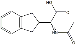 N-AC-R-茚满基甘氨酸, 179185-77-4, 结构式