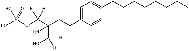 RAC りん酸FTI720-D4 化学構造式