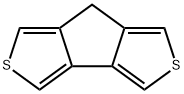7H-シクロペンタ[1,2-c:3,4-c']ジチオフェン 化学構造式