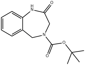 tert-butyl 2-oxo-2,3-dihydro-1H-benzo[e][1,4]diazepine-4(5H)-carboxylate Struktur