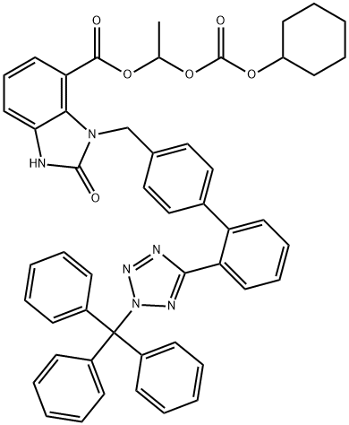 O-Desethyl N-Trityl Candesartan Cilexetil Structure