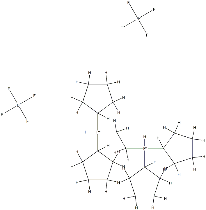 1,2-双(双环戊膦)乙烷双(四氟硼酸盐),1799401-52-7,结构式