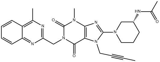 Linagliptin N-Acetyl Impurity Structure