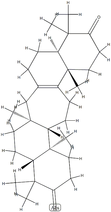 C(14a)-Homo-27-nor-5α-gammacer-13-ene-3,21-dione Struktur