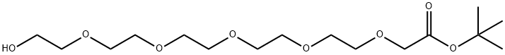 Hydroxy-PEG5-t-butyl acetate Structure